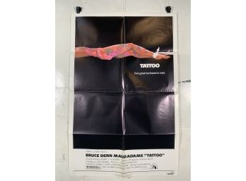 Vintage Folded One Sheet Movie Poster Tattoo 1981