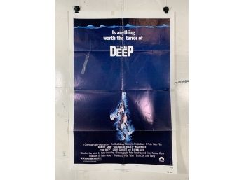 Vintage Folded One Sheet Movie Poster The Deep 1977 Style B