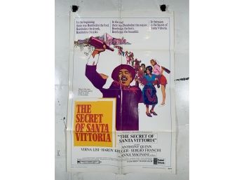Vintage Folded One Sheet Movie Poster The Secret Of Santa Vittoria