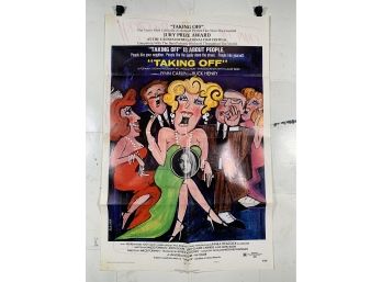 Vintage Folded One Sheet Movie Poster Taking Off Style B 29$2