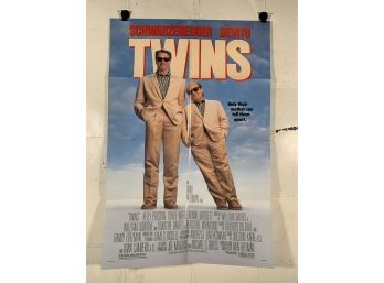 Vintage Folded One Sheet Movie Poster Twins 1988
