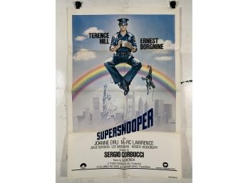 Vintage Folded One Sheet Movie Poster Supersnooper  Super Fuzz 1980