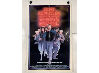 Vintage Folded One Sheet Movie Poster Sharkys Machine 1981