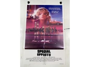 Vintage Folded One Sheet Movie Poster Special Effects 1984
