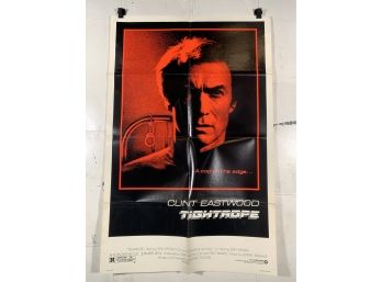 Vintage Folded One Sheet Movie Poster Tightrope 1984
