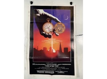 Vintage Folded One Sheet Movie Poster Time After Time 1979