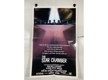 Vintage Folded One Sheet Movie Poster The Star Chamber 1983