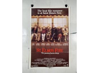 Vintage Folded One Sheet Movie Poster St.Elmos Fire 1965