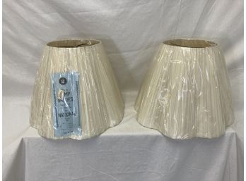Pair Of Vintage Pleated Lamp Shades