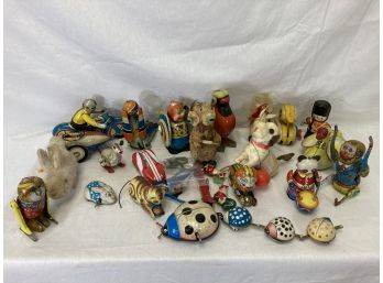 Collection Of Vintage Wind-up Toys