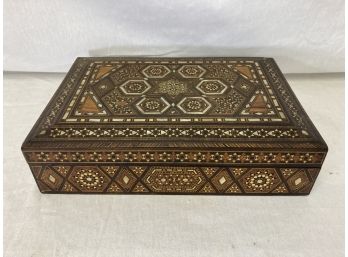 Antique Moroccan Inlaid Box