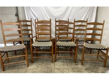 Set Of 8 Shaker Style Dining Chairs