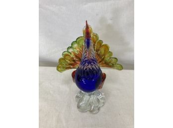 Murano Glass Peacock Bird
