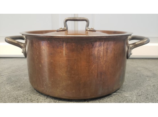 Nice Heavy Gauge Copper 10' Cooking Pot