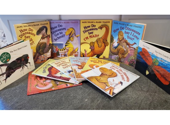 Children's Book Lot Mostly Dinosaur Themed