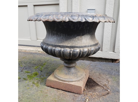 Antique Cast Iron Urn Lot 2