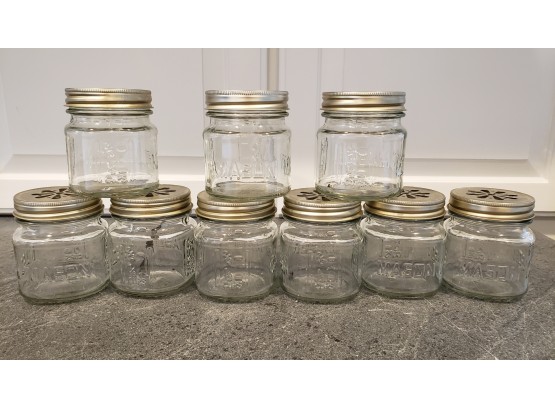 Nine 3' Mason Glass Jars For Potpourri?
