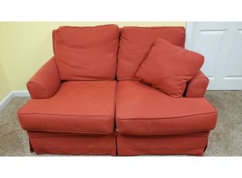 Red Fabric Broyhill Love Seat