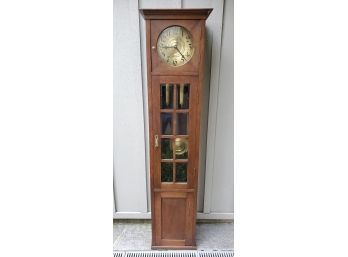 Beautiful Oak Antique German Grandmother Clock
