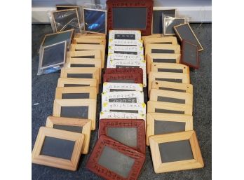 Crafters Supply Lot Of Mini Chalkboards In Box