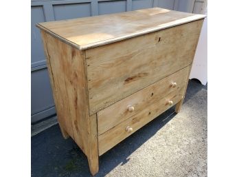 Beautiful Reworked Antique English Pine Blanket Chest