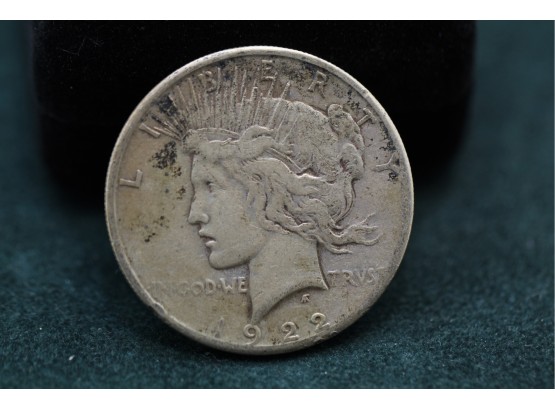 1922 Silver Peace Dollar Coin Dh1
