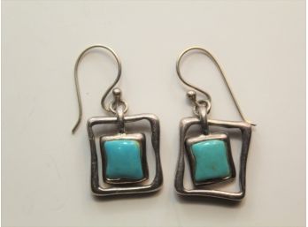 Barse Sterling Silver Turquoise Earrings Sc