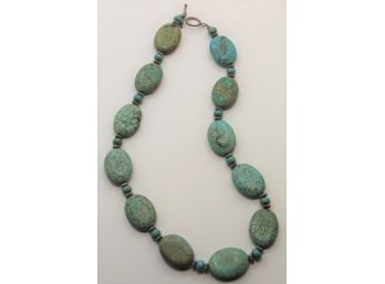 Turquoise Style Stone Necklace  Sc