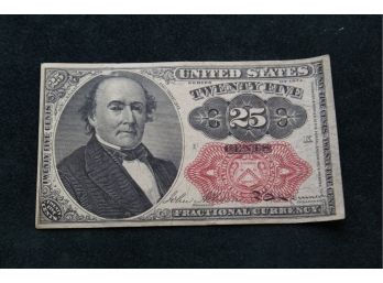 1874 Fractional Currency 25 Cents