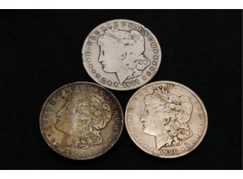 3 Silver Morgan Dollars