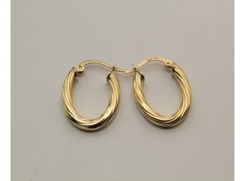 14k Yellow Gold Earrings Sc