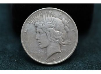 1927 D Silver Peace Dollar Coin Dh2