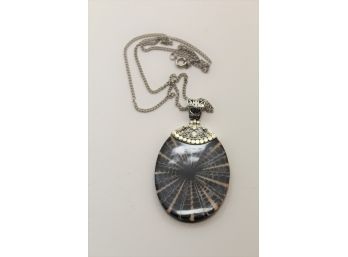 Sterling Silver Necklace Shell Pendant