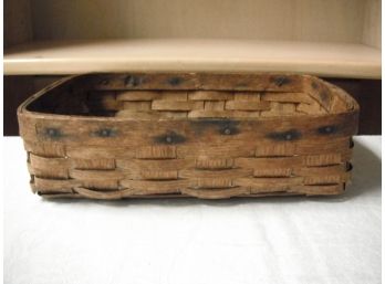 Antique Rectangular Splint Basket