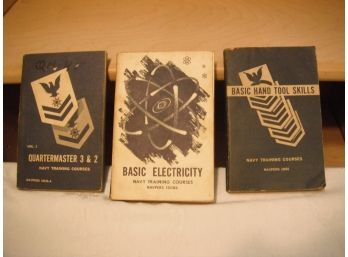Lot Of 3 1950's USA Navy Training Manuals
