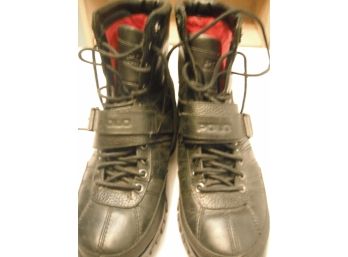 Men's Black Leather Ralph Lauren Polo Boots