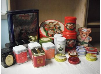 Large Lot Of Vintage And Newer Tins