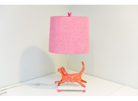 Polka Dot Dog Table Lamp