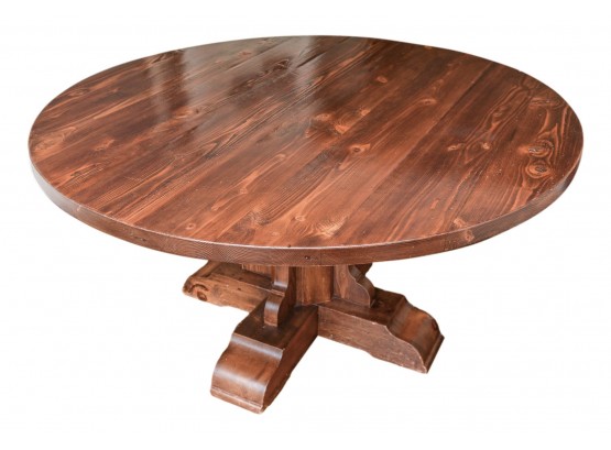 Solid Wood Round Dining Pedestal Table