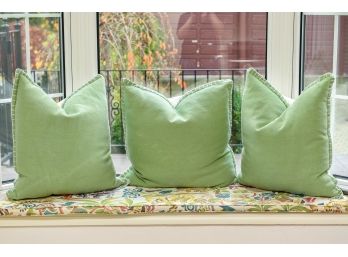 Set Of Three 100% Cotton Pillows