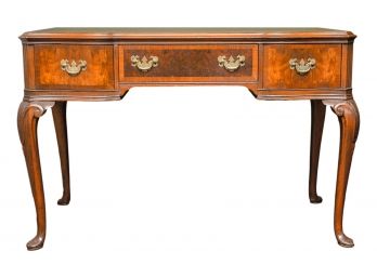 Vintage Queen Anne Style Wood Writing Desk