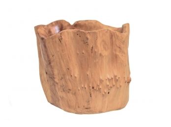 Hand Made Tree Trunk Wooden Bowl Table Centerpiece