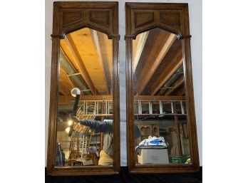 Two Tall Drexel Wall Mirrors
