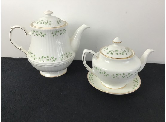 Royal Tara Ireland Tea Pots, Plate, Box