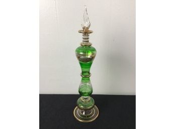 Green And Gold Perfume Bottle