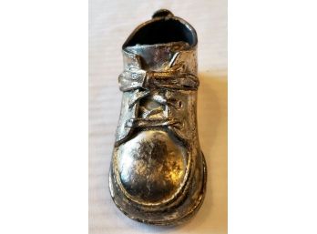 Vintage Silver -dipped Stride Rite Baby's Sneaker/shoe - For Keepsakes Purpose