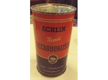 Vintage Automobilia Advertising: Actual Unopened  Can Of Echlin Rapid Decarbonizer,  New Haven, Conn 1960's