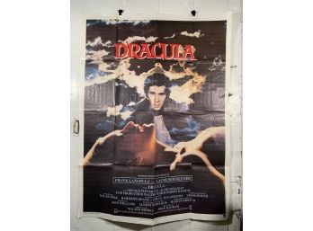 Vintage Folded One Sheet Movie Poster Dracula 1979