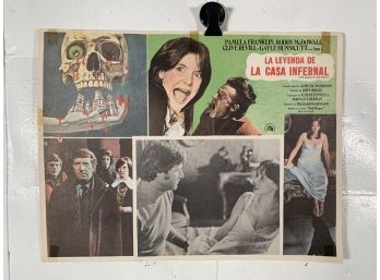 Vintage Movie Theater Lobby Card Legend Of The Hell House 1973