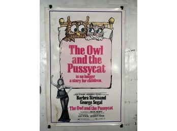 Vintage Large One Sheet Rolled Movie Poster  The Owl And The Pussycat